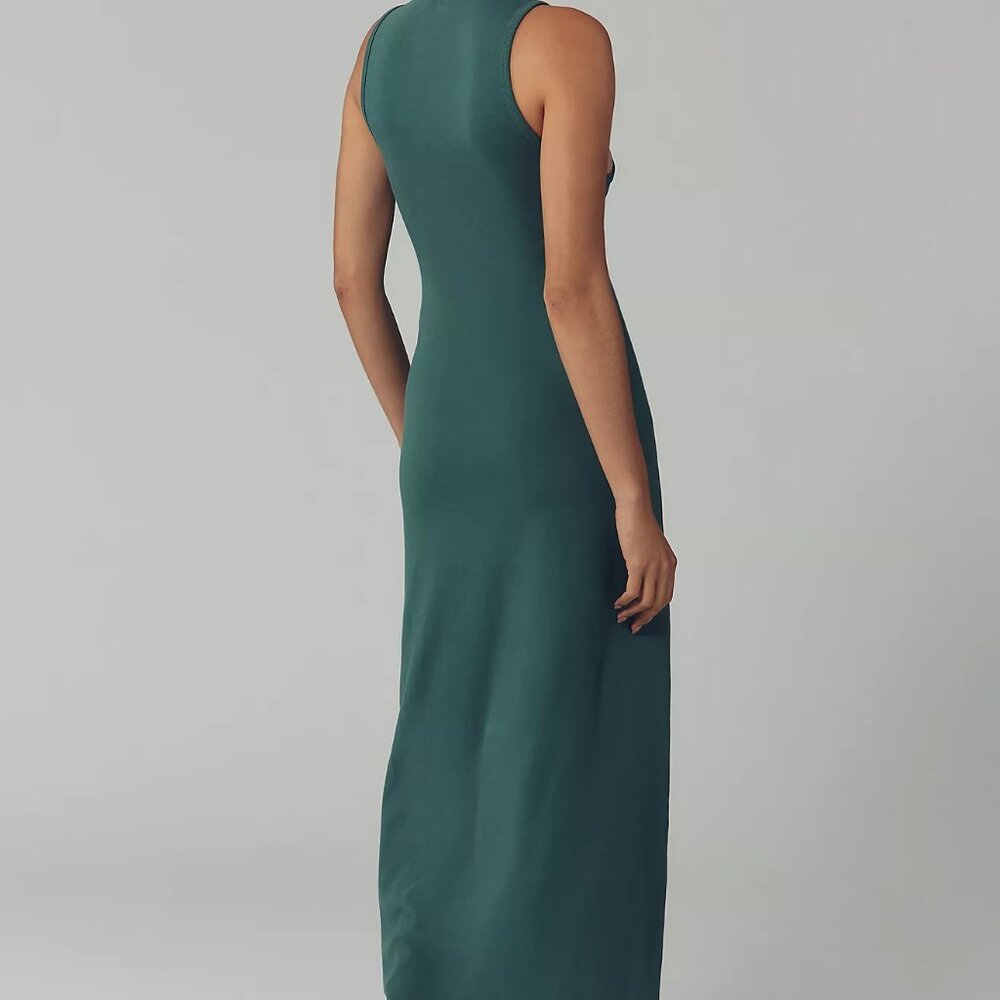 Anthropologie LSPACE Hunter Green Tie Waist Maxi Dress - Picture 4 of 7